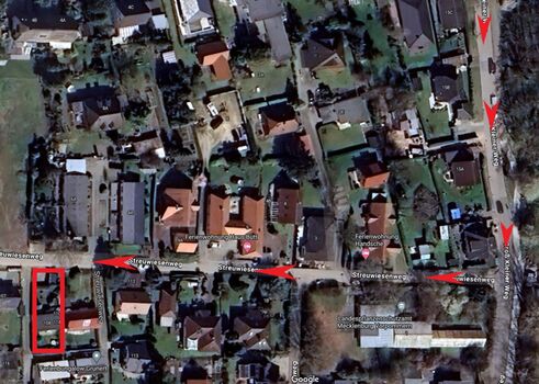 Wegbeschreibung mit Parkplatz