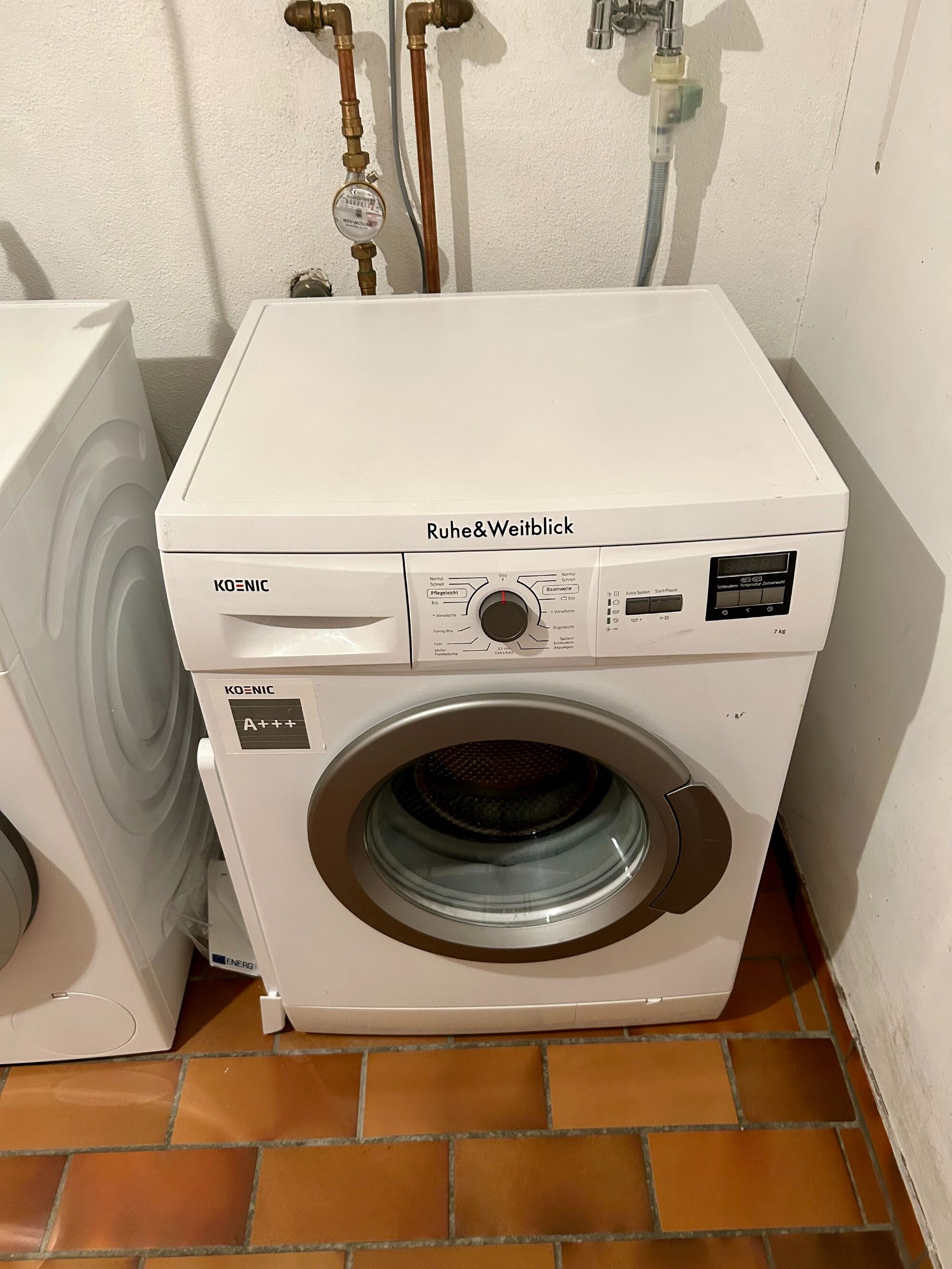 Eigene Waschmaschine im Keller