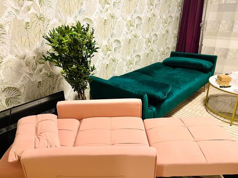 1 Schlafsofa & 1 Schlafsessel