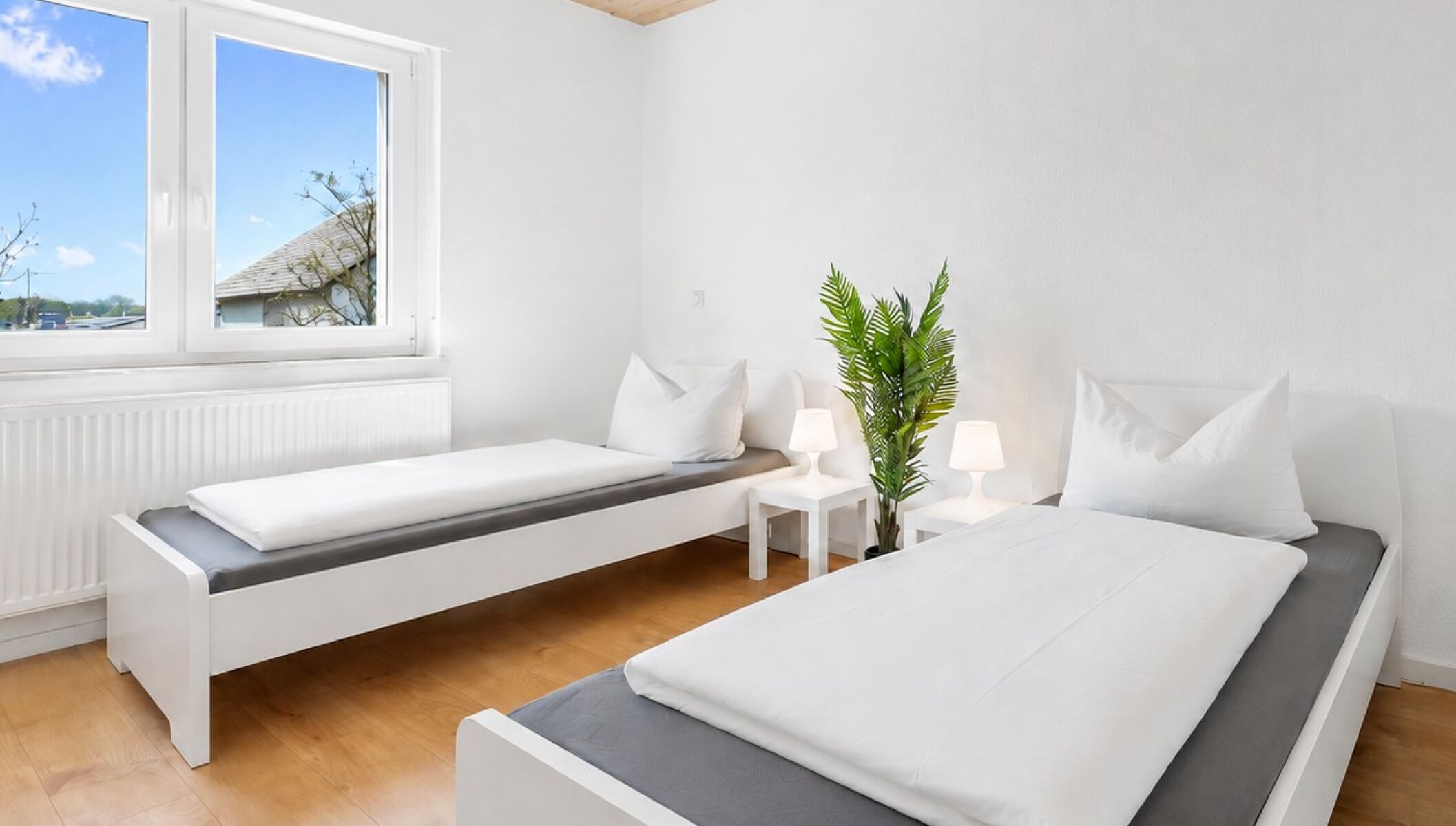 Doppelzimmer mit Einzelbetten
