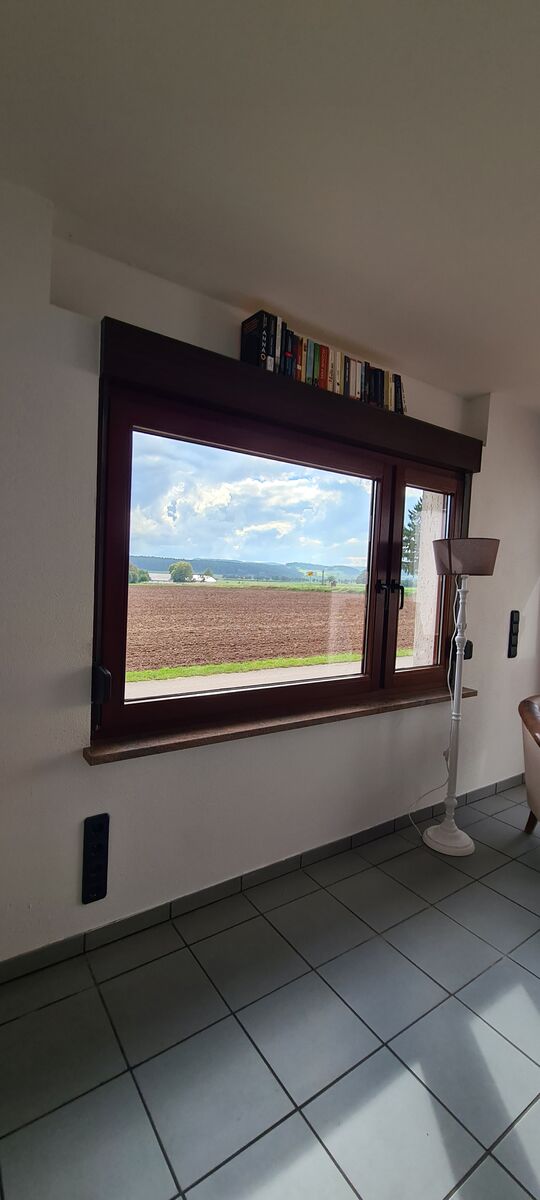 Blick aus dem Wohnungsfenster