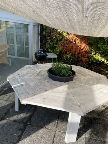 Wintergarten + Garten mit Grill