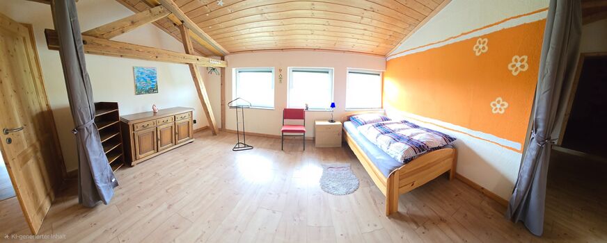 3. Schlafzimmer 1 Bett + 1 Beistellliege