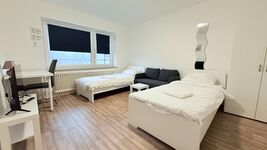 Schlafzimmer mit 2 Einzelbetten