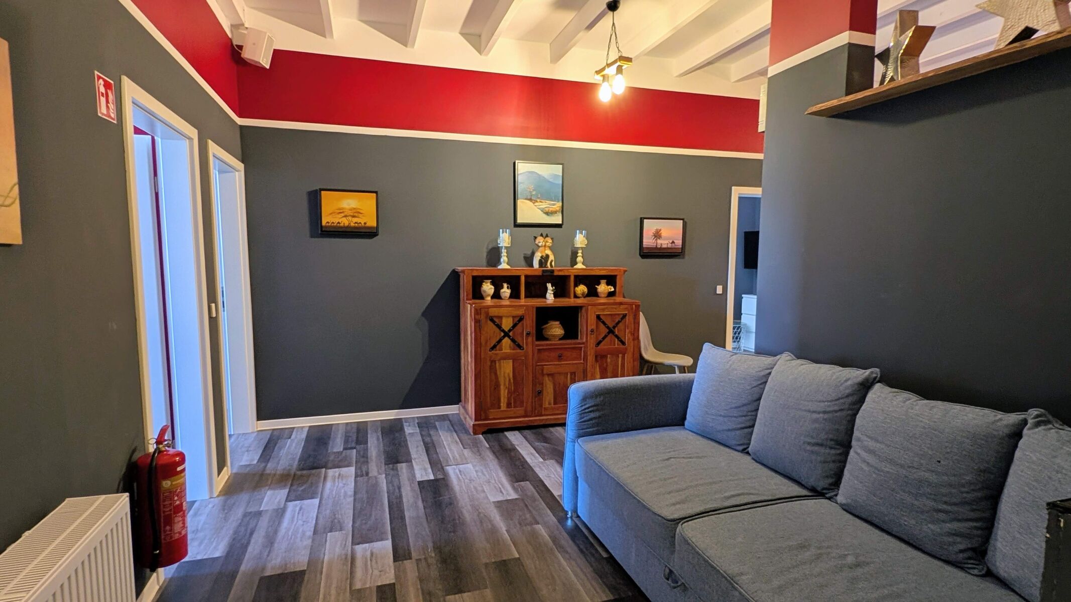 Schlafcouch im Gemeinschaftsbereich