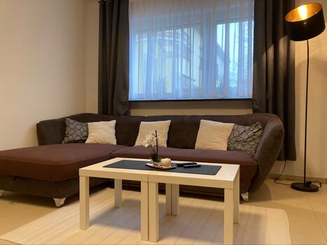 Wohnzimmer mit Schlafcouch