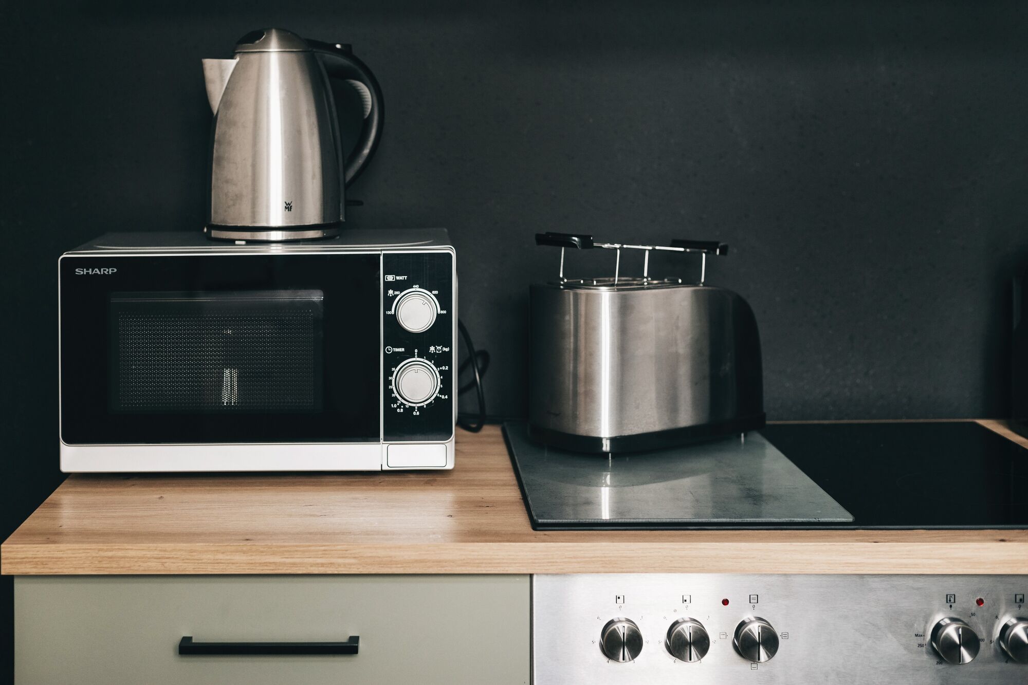 Mikrowelle, Toaster & Wasserkocher