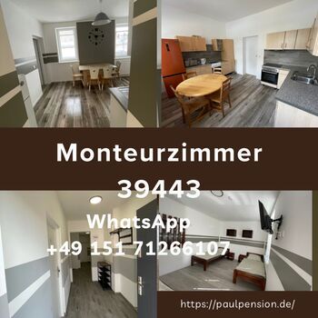 Monteuzimmer Bernburg-Staßfurt -Magdeburg 18 Euro