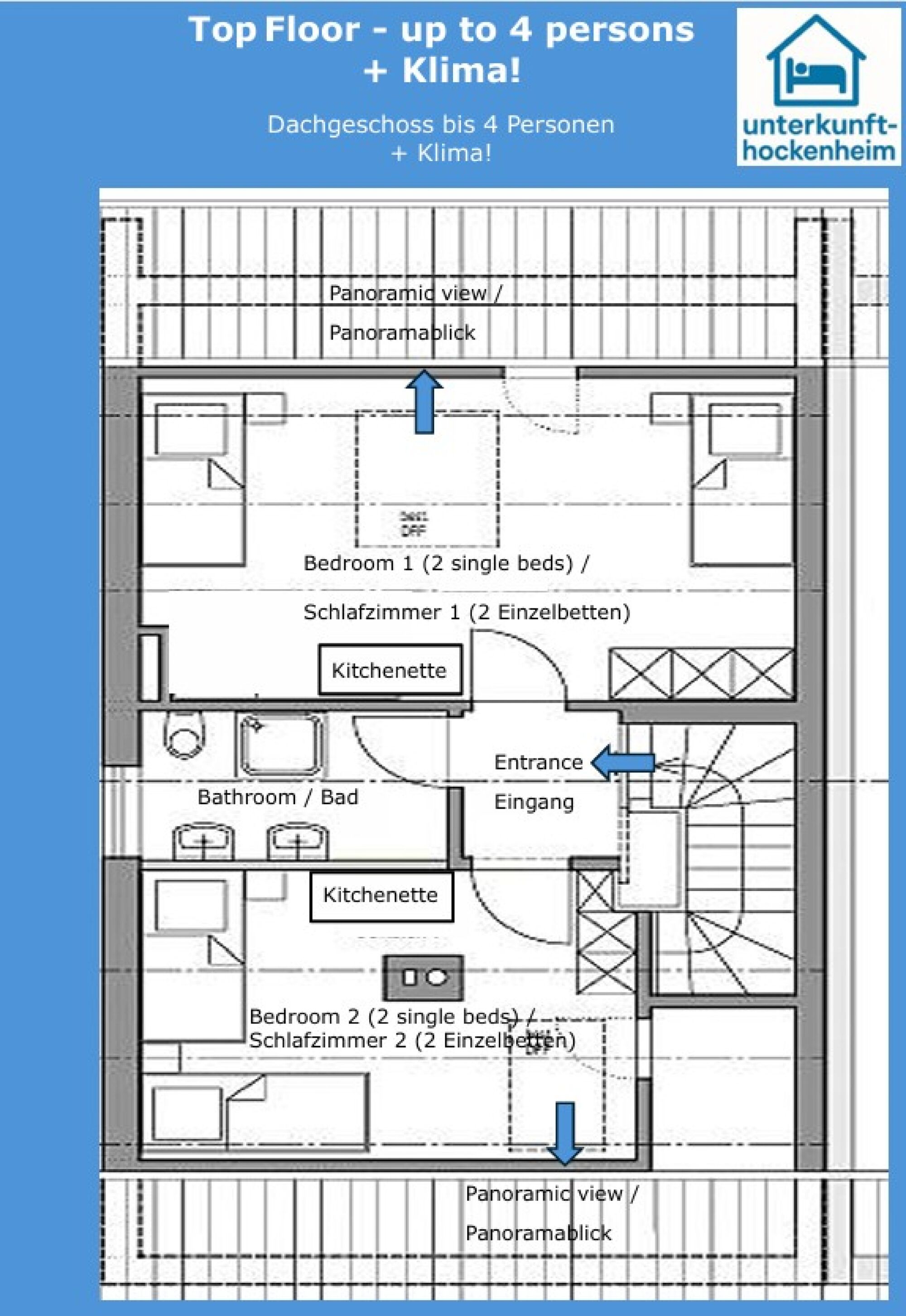 Aufteilung DG / top floor plan