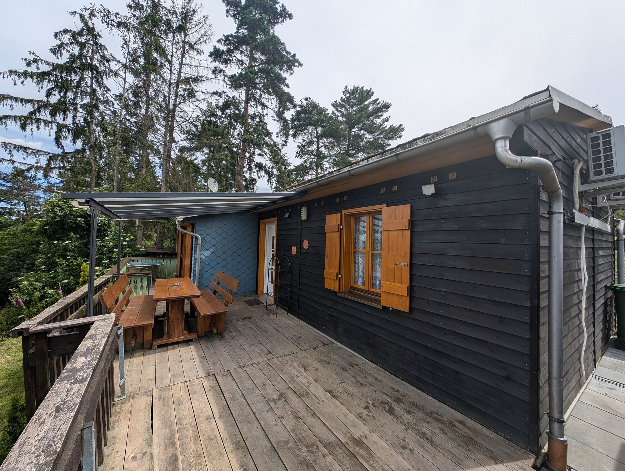 Terrasse, Ferienhaus am See