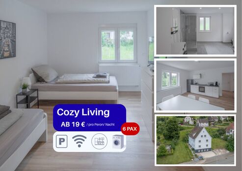 Moderne Schlafzimmer mit Einzelbetten