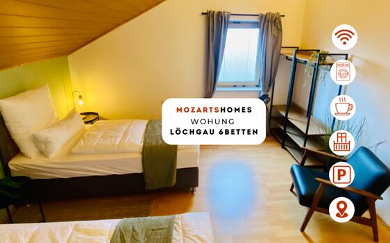 Mozartshomes#3 / 1Wohnung / 6Betten / Löchgau