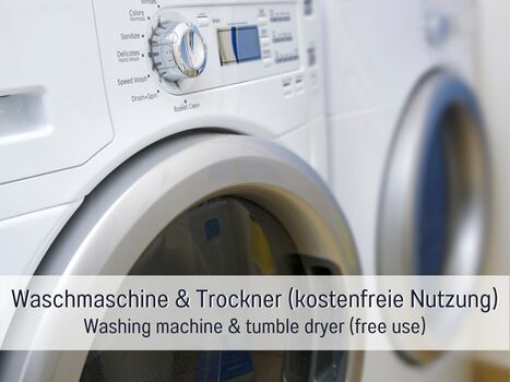 Waschmaschine und Trockner - Monteurzimmer in Alpirsbach