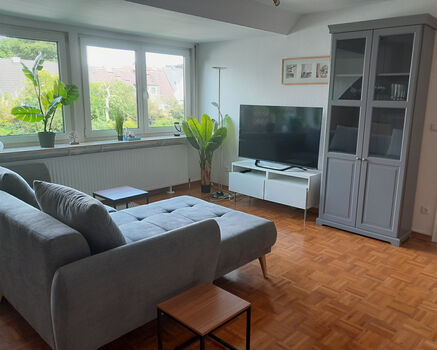 Wohnzimer mit Schlafcouch