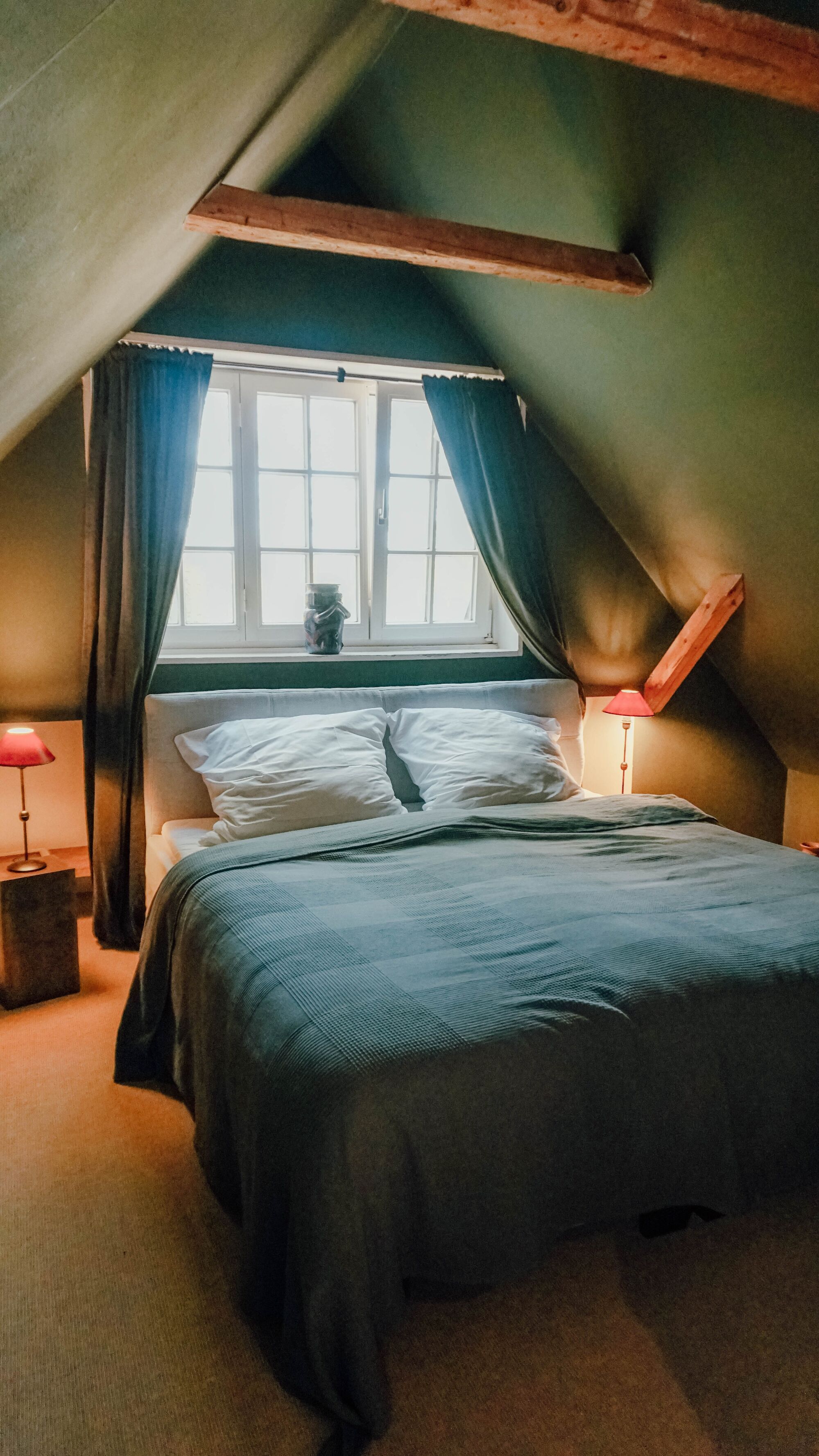 Doppelbett in der Suite