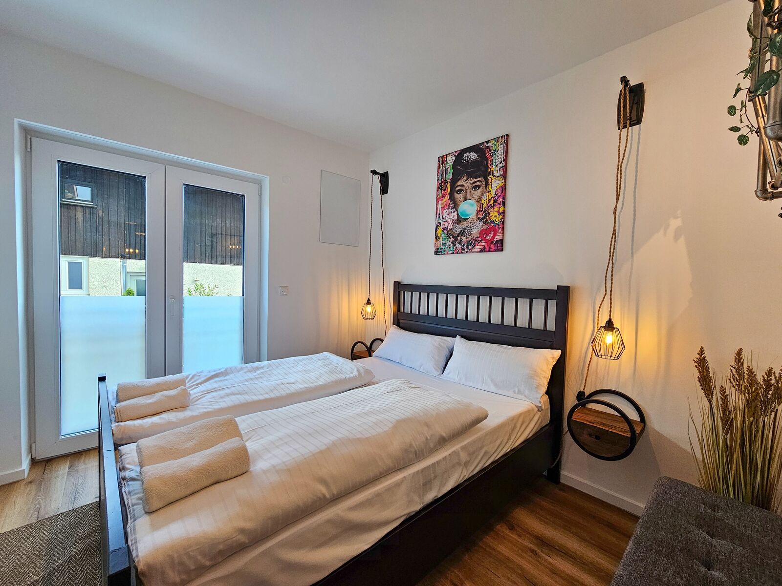 Schlafzimmer 3:das ganze Apartment hat Fußbodenheizung