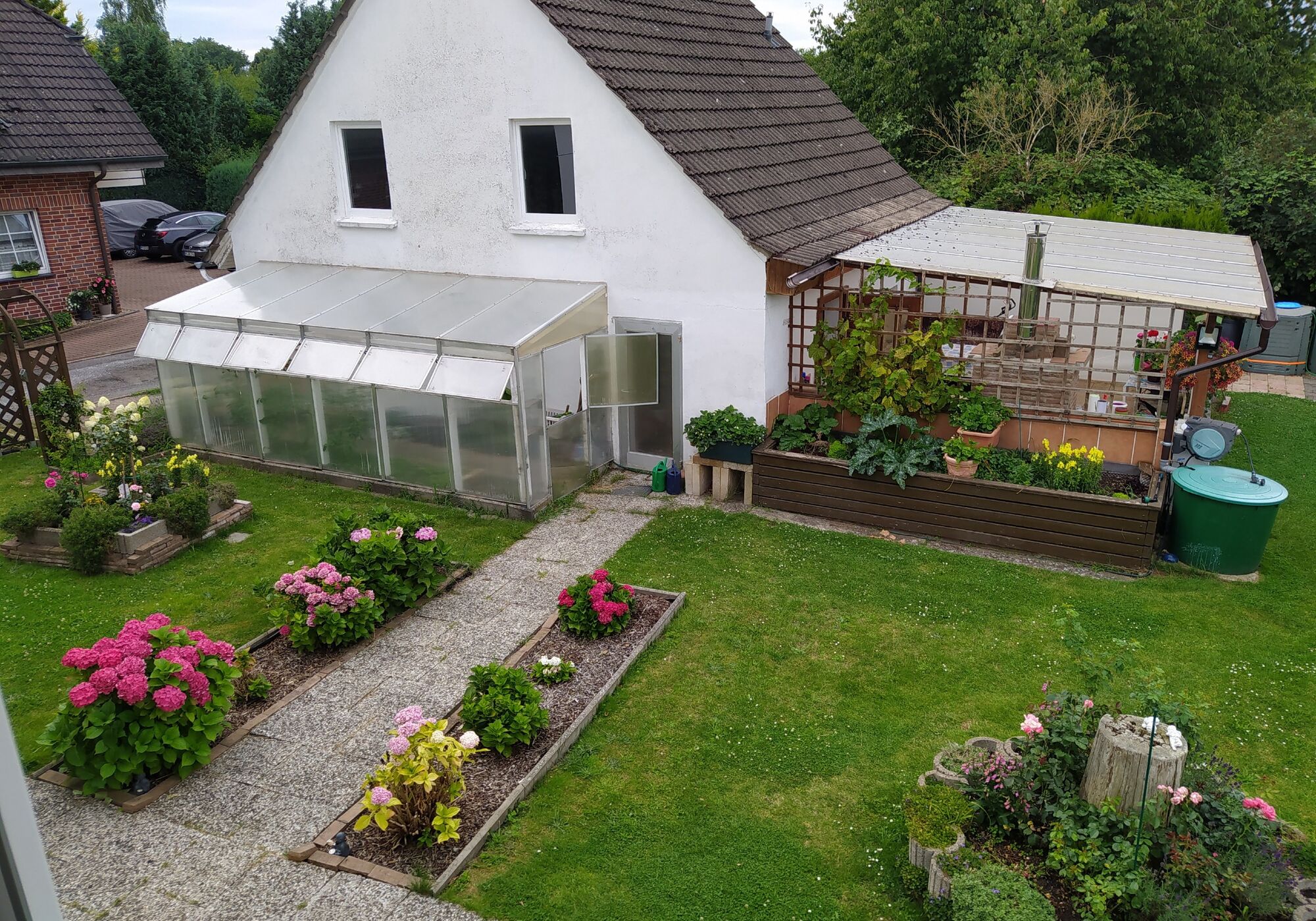 Ausblick in unser Garten 