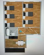 FerienOase-zentral - 6 große Einzelbetten - WLAN - Waschmaschine Bild 12