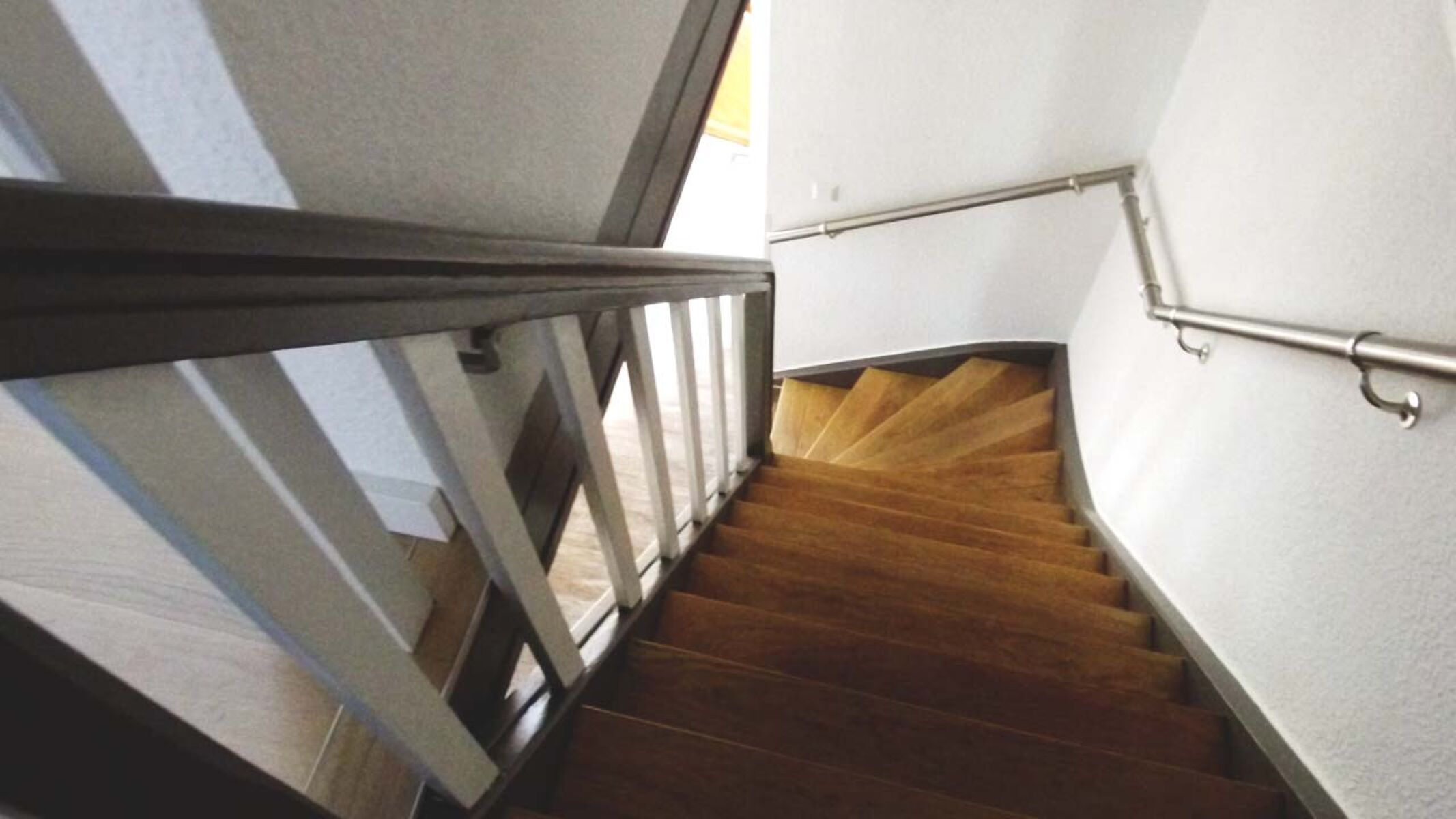 Treppe zum oberen Stock