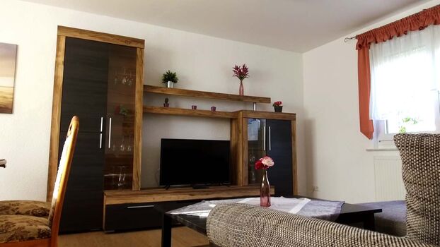 TV-Ecke im Wohnzimmer