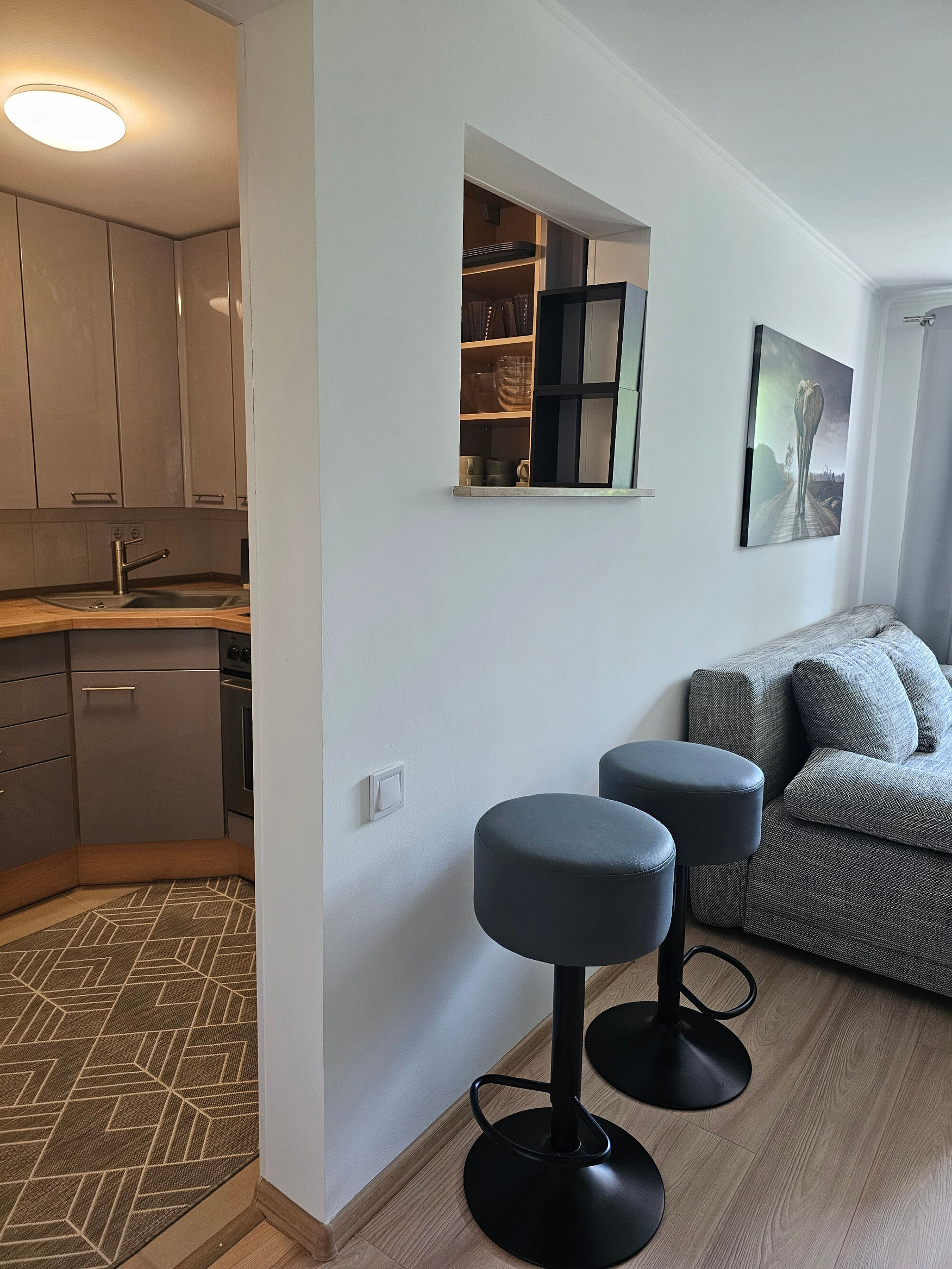 Küche Übergang zum Wohnzimmer