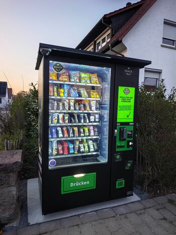 Snackautomat auf dem Grundstück