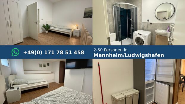 Nähe Autobahn BASF, Ludwigshafen, Mannheim, Einzelbetten uvm Bild 1