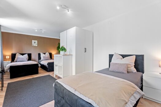 Schlafzimmer Apartment "Bratislava"